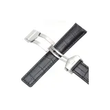 Black with Silver-Tone Buckle