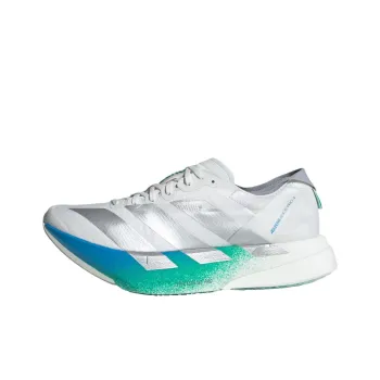 Adidas Adizero Adios Pro 4 Anti Slip Wear Resistant Low Top Marathon Long Distance Running Shoes Women's White Silver