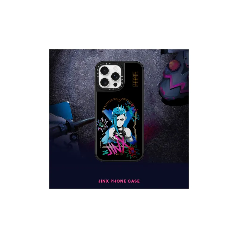 CASETIFY TPU+PC Material Steam Punk Style Jinx Phone Cases Compatibility With Apple 15/16 Collection-2