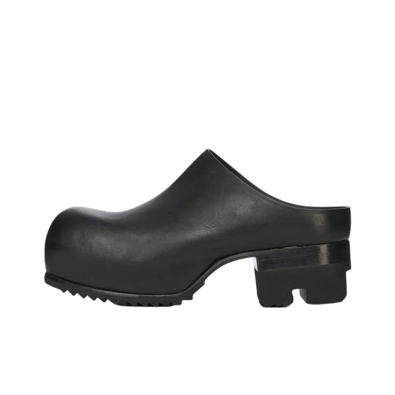 RICK OWENS/RO Closed Toe Slippers 5cm Women's Black-0