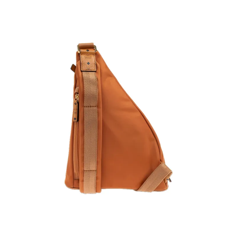 MCM Aren Visetos Nylon Shoulder Bag, Sling Bag Mini Unisex Cognac-2