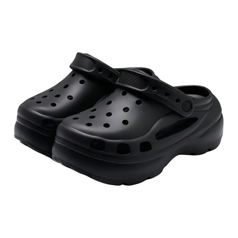 Lymia Clogs Height Increasing Platform Squashy And Bouncy Feeling Closed Toe Summer Slip Resistant EVA Slippers-0