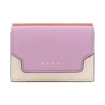 MARNI Logo Printed Tri-Fold Wallet