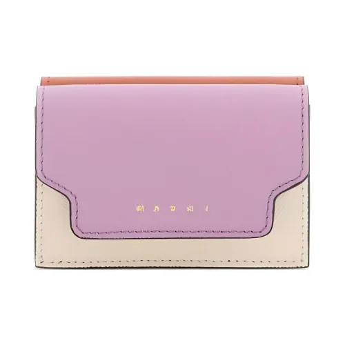 MARNI Logo Printed Tri-Fold Wallet