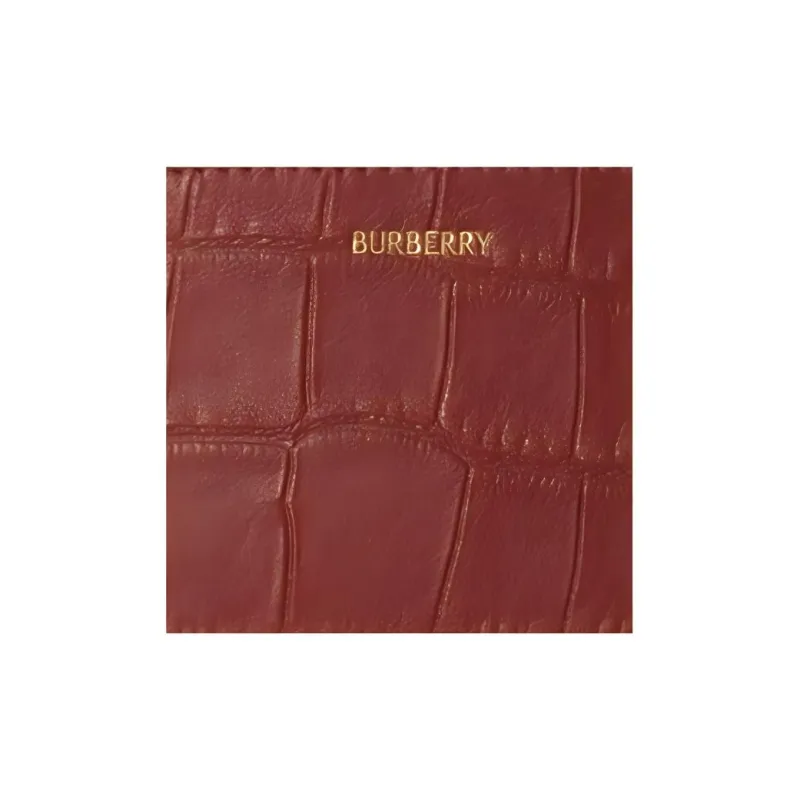 Burberry Rocking Horse Lambskin Card Holder Women's Rusty Red-2