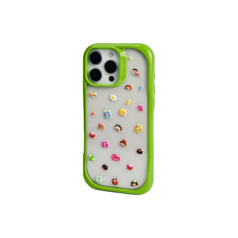 Wei Xin TPU Material Penguin Kitten DIY Sticker Phone Cases Compatible With IPhone 16/15 Pro Max/Apple 13/14 Pro/Max-22