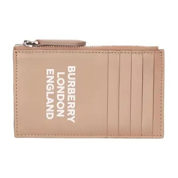 Burberry Card Coin Case 5 Card Slot Card Case Beige