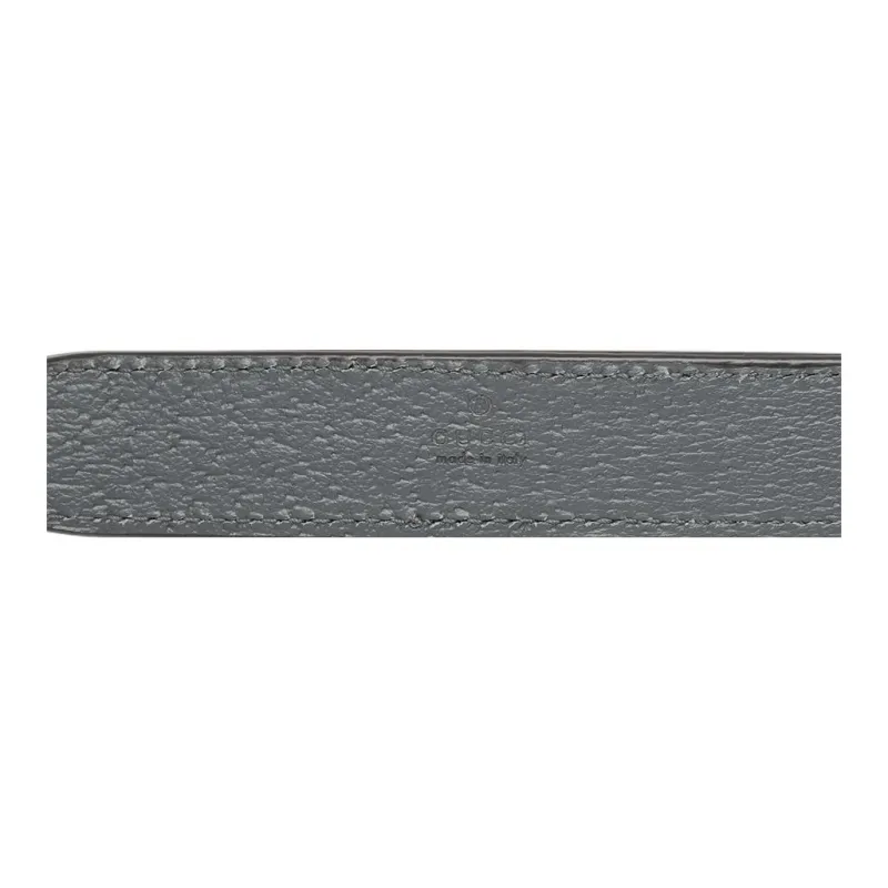 GUCCI Ophidia Leather Bag Straps Women's Gray-3