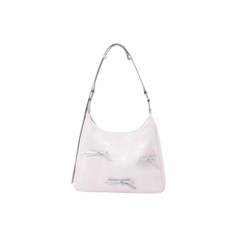 SEM/R PU Crossbody Handbag, Shoulder Bag Tubas Women's Raw White/Dream Pink/Smoke Gray Silver-8