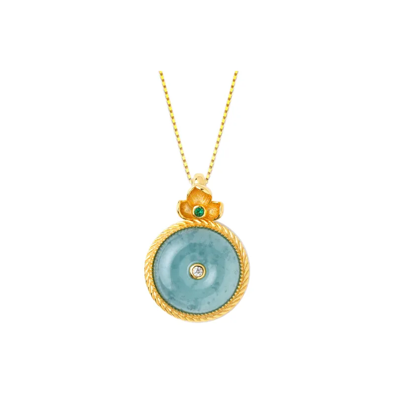 Clear Snow Ice Glutinous Necklaces Unisex-0