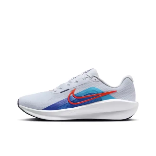 Nike Downshifter 13 Football Grey Deep Night Blue Lightning Bright Crimson