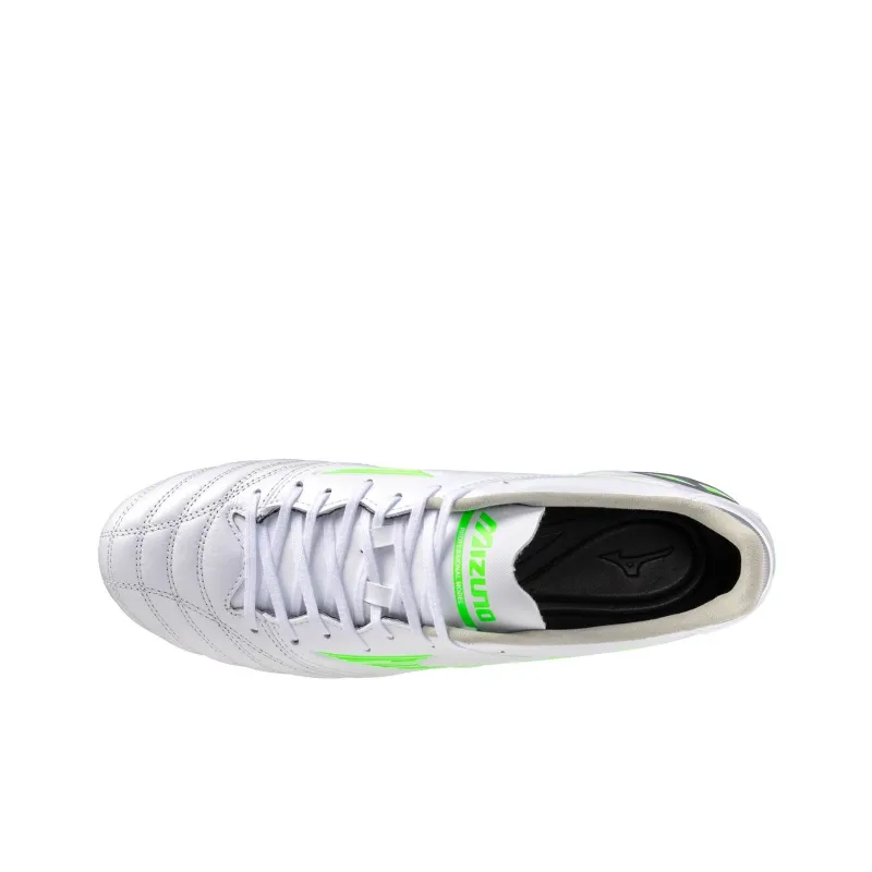 Mizuno Morelia Neo 4 AG Rubber Short Studs Anti Slip Wear Resistant Soccer Shoes Men's White Green-2