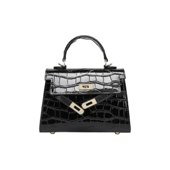 SEPTWOLVES PU Shoulder Bag Women's Black/White