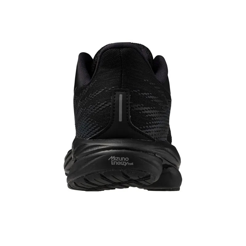 Mizuno Wave Inspire Anti Slip Wear Resistant Low Top Running Shoes Men's Black-4