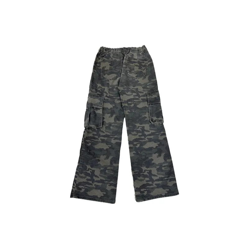 WELTER EXPERIMENT Cargo Pants Unisex Classic Camouflage Elements-4