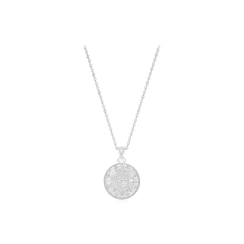 OSSINMI S 990 Silver Necklaces Women's
