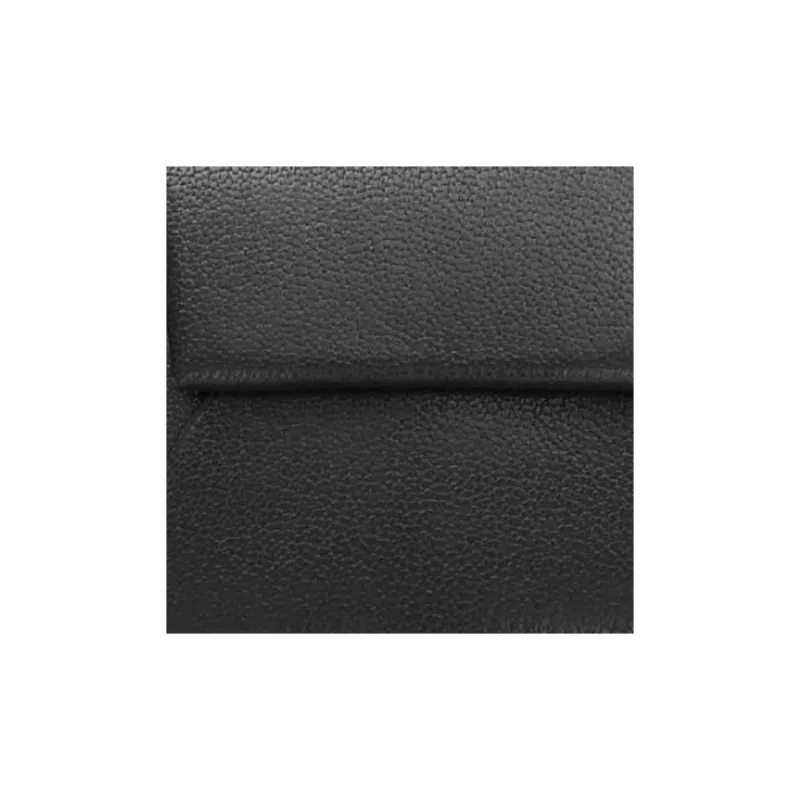 HERMES Bastia Chamkila Goat Skin Coin Purses Wallets Women's 89 Noir Black-1