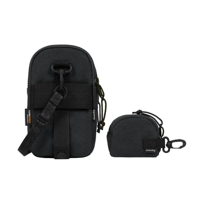 Supreme Canvas Camera Bag, Canvas Bag, Crossbody Bag Unisex Black-2