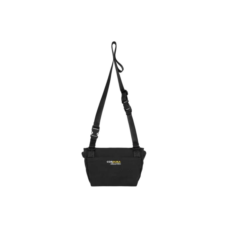 Supreme Canvas Shoulder Bag, Crossbody Bag Mini Unisex Black-2