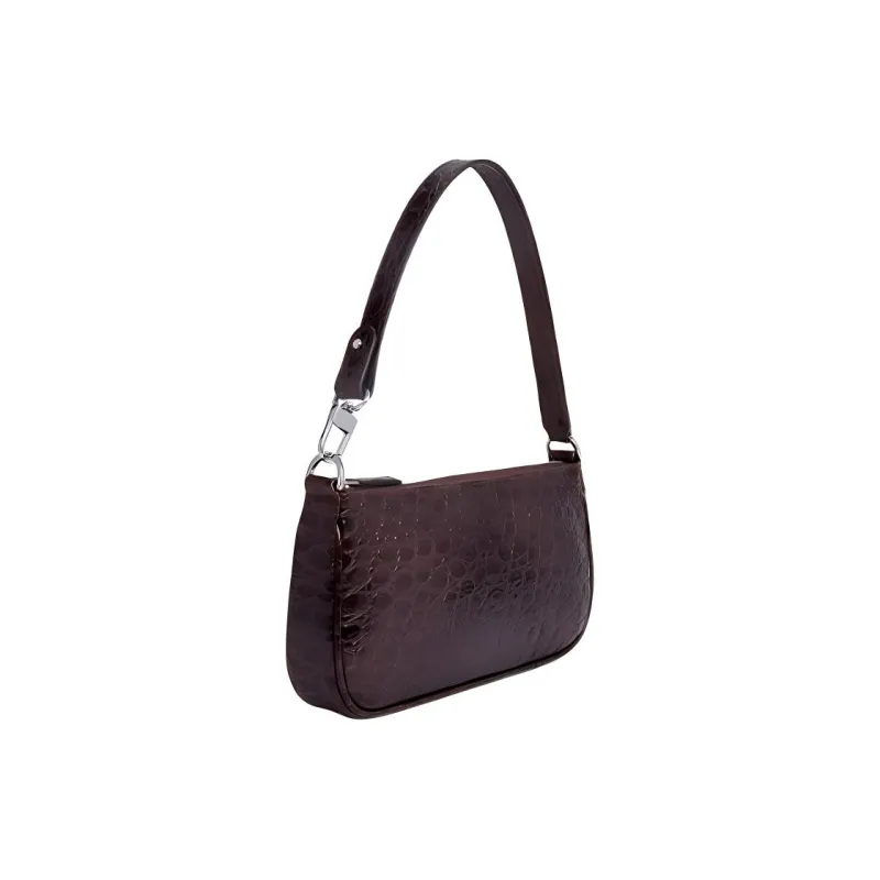 By Far Rachel Cow Leather Crossbody Handbag Shoulder Bag Medium Size Women's Hazelnut Jam Color-1