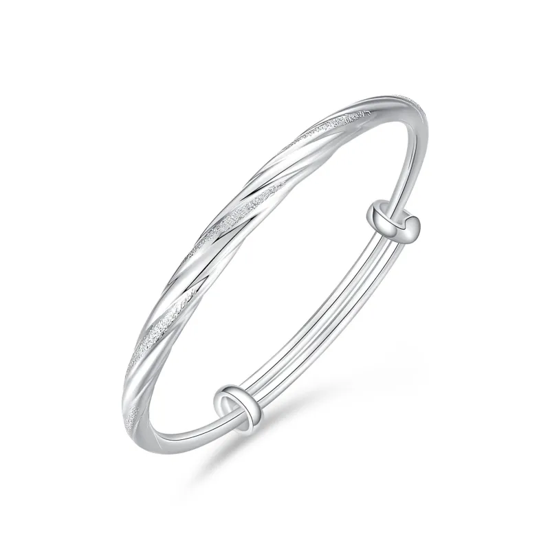 IS YOU 999 Fine Silver Bangles Women's-0