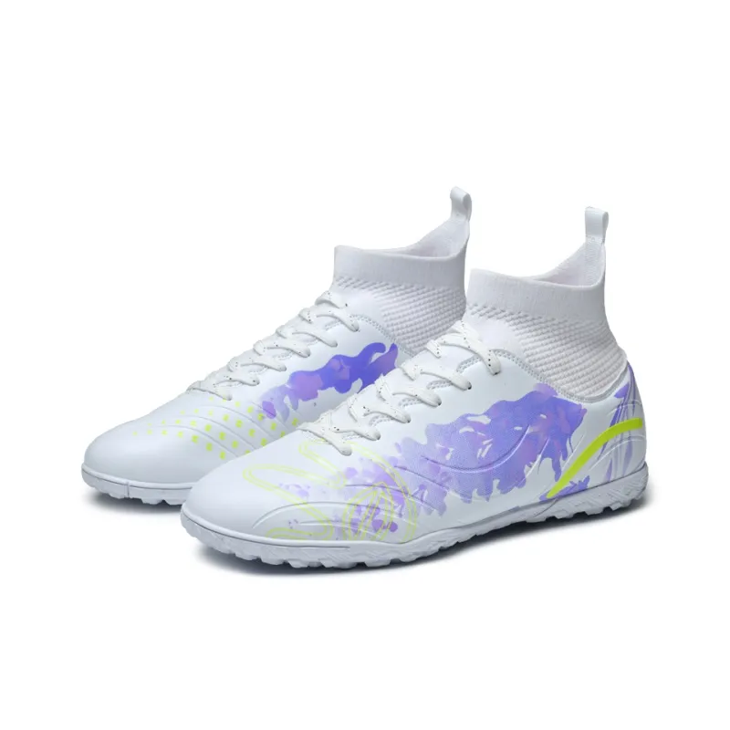 WEJIESS TF Rubber Broken Studs Artificial Ground Anti-Slip Wear-Resistant Soccer Shoes Unisex-2