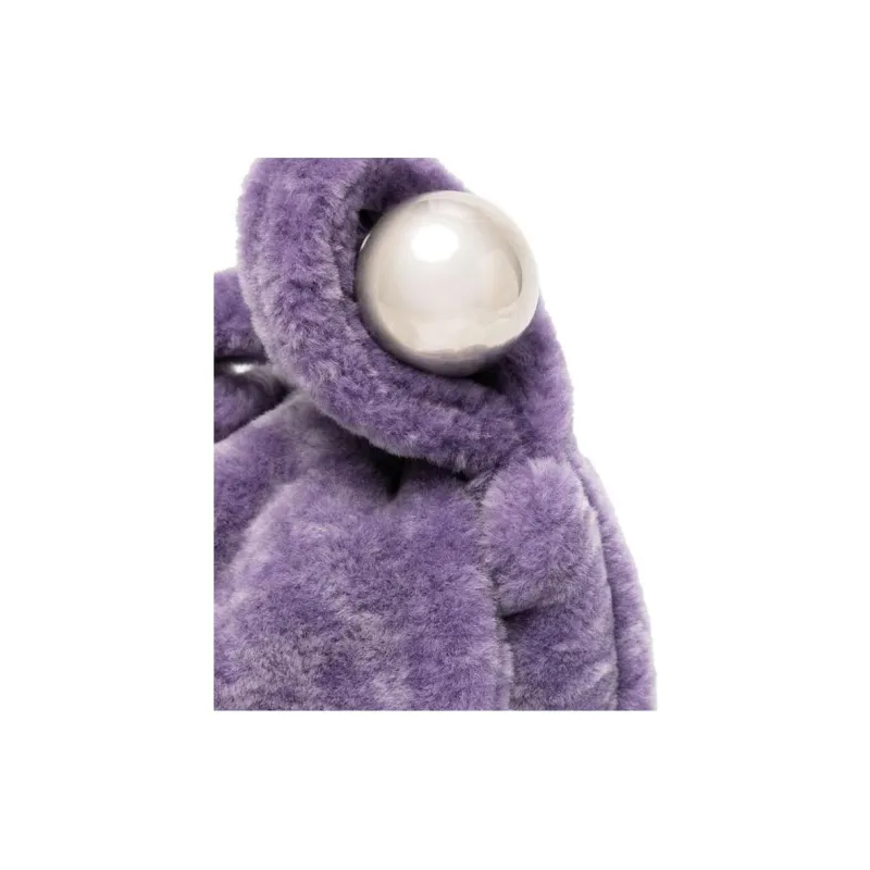 JIL SANDER Wool Clutch Trumpets Women's Lavender Purple-2
