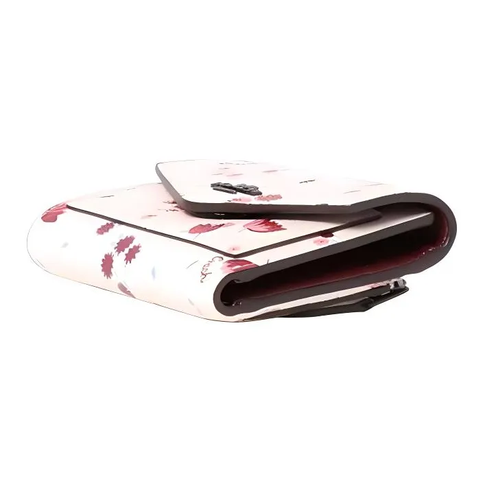 COACH Leather, Canvas Wallet Small Size Women's Chalk White-2