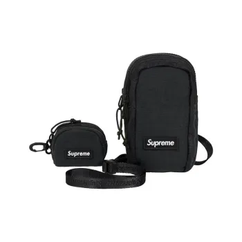 Supreme Canvas Camera Bag, Canvas Bag, Crossbody Bag Unisex Black