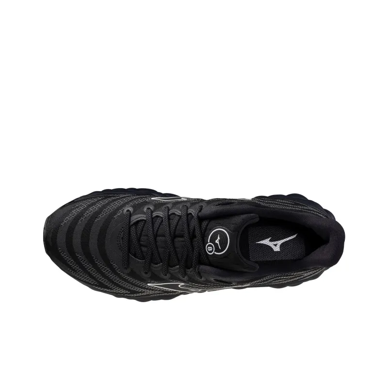 Mizuno WAVE SKY 8 Anti Slip Wear Resistant Low Top Running Shoes Men's Black-3