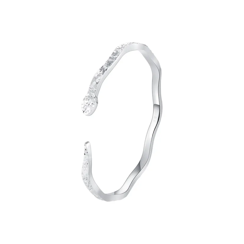 SHUIBEI 999 Fine Silver Bangles Unisex-0