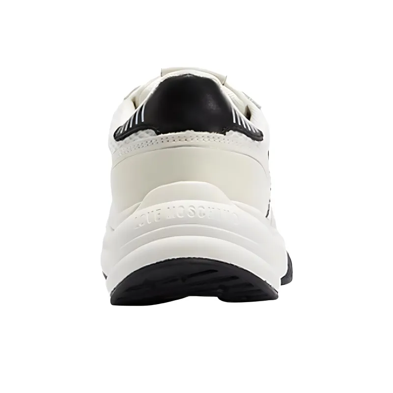 LOVE MOSCHINO Low Top Casual Shoes Women's White Black-3