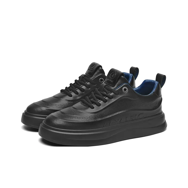 AOKANG Dunk Series Skateboard Shoes Men Low Top Ecru, Black-10