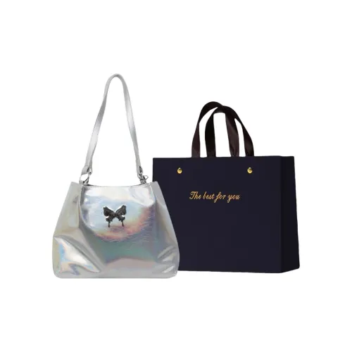 ZUONU PU Shoulder Bag Women's Holographic Silver/Silver/Black