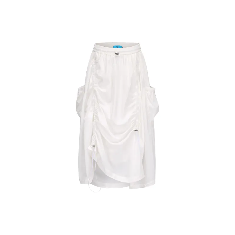 TRIP&CO Casual Long Skirt Women's White-5