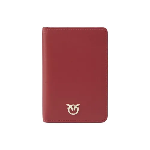 PINKO Smooth Leather Passport Holder Women's Red