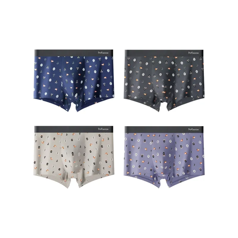 MIIOW Trend Party Series Underpants Men's 4 Pack-10