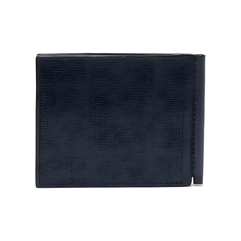 Valextra Calfskin Card Holder, Wallet Men's Dark Blue-1