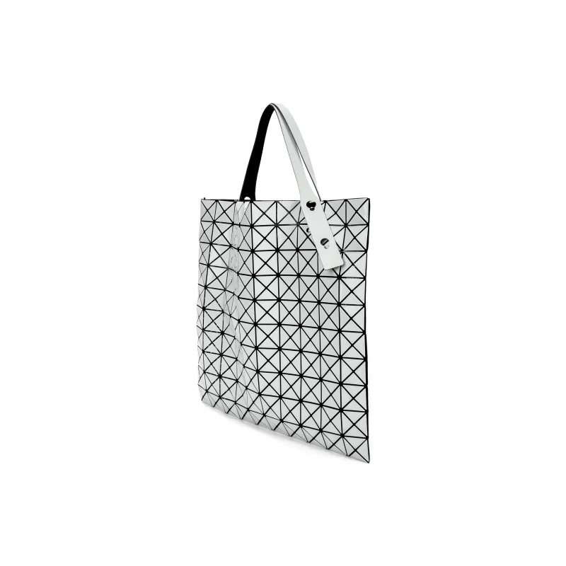 ISSEY MIYAKE Prism Polyvinyl Chloride Resin Polyester Artificial Leather Tote Bag Shopping Bag Handbag Women's Silver-2