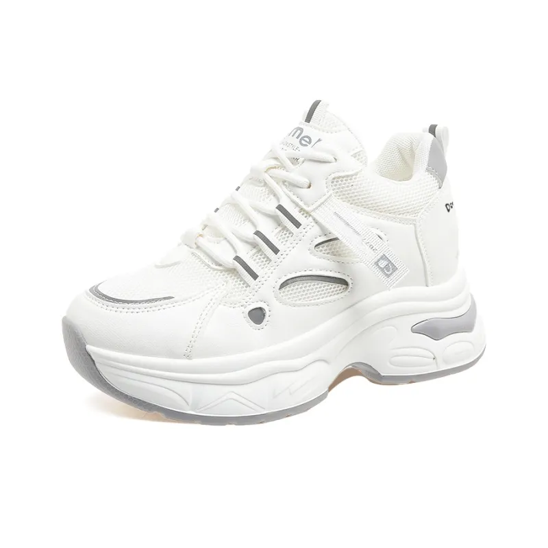 Budding Bear Anti-Slip Wear-Resistant Breathable Height Increasing Low-Top Chunky Sneakers Women's Box-6