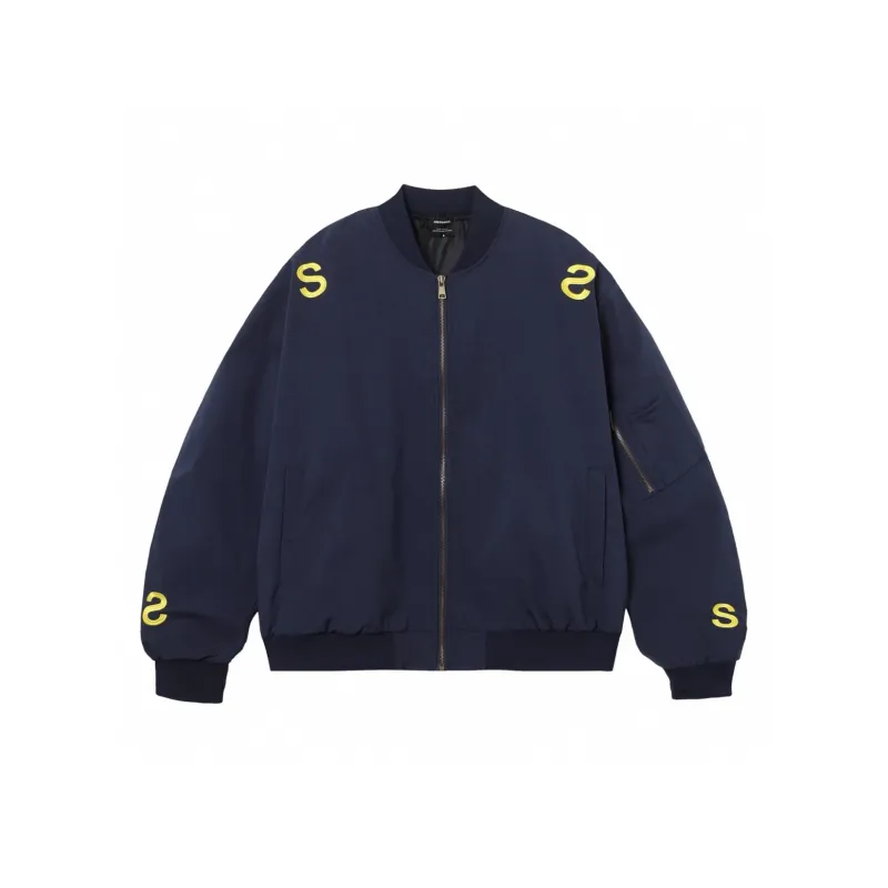 H.V.G.A Jackets Coats Unisex Navy Blue-2