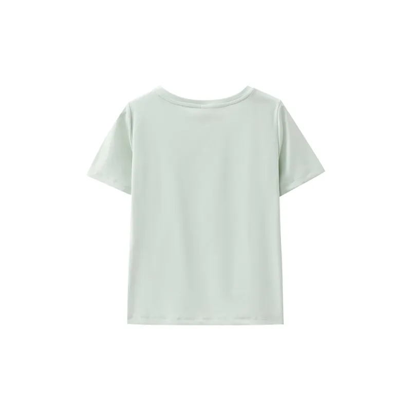 AWAO T Shirts Women's Lime Green-1