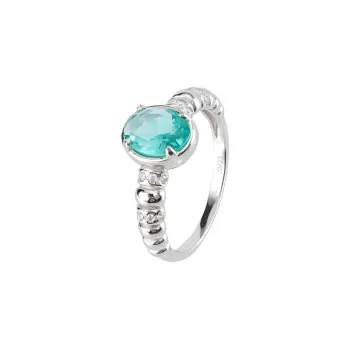 FUSSEM Topaz Colored Gemstone Rings Women's