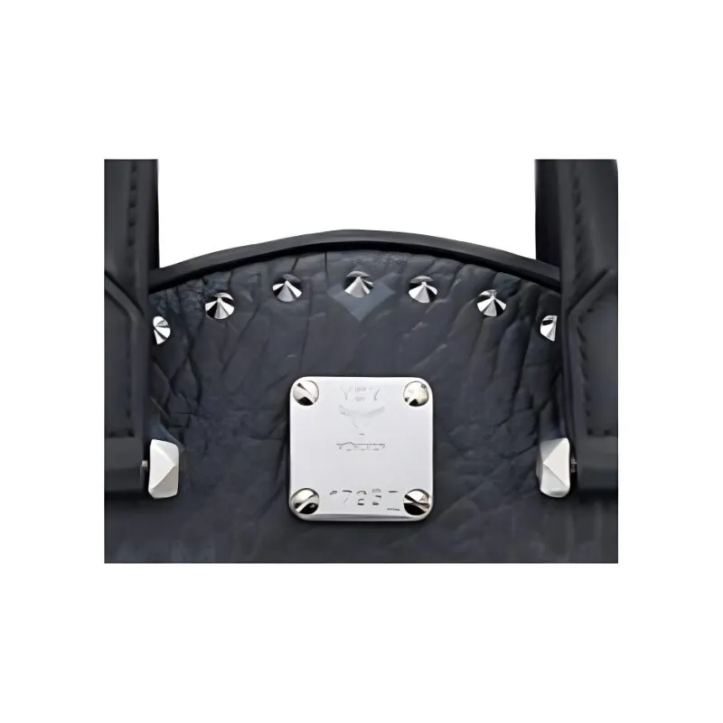 MCM Essential Visetos Origina Cow Leather Handbag Shoulder Bag Crossbody Bag Mini Women's Black-4