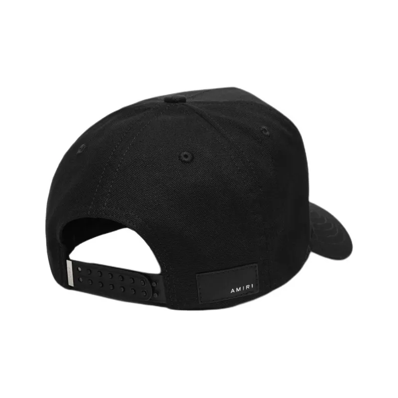 AMIRI 100% Cotton Baseball Caps Unisex Black-3