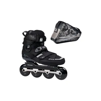 FLYING EAGLE Inline Skates City Street Drifting, Flower Patterned Cornering Unisex Silver Black
