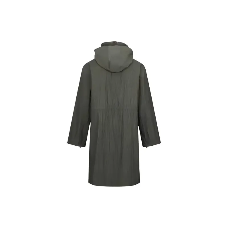 URBAN REVIVO Trench Coat Men's Khaki Green-1