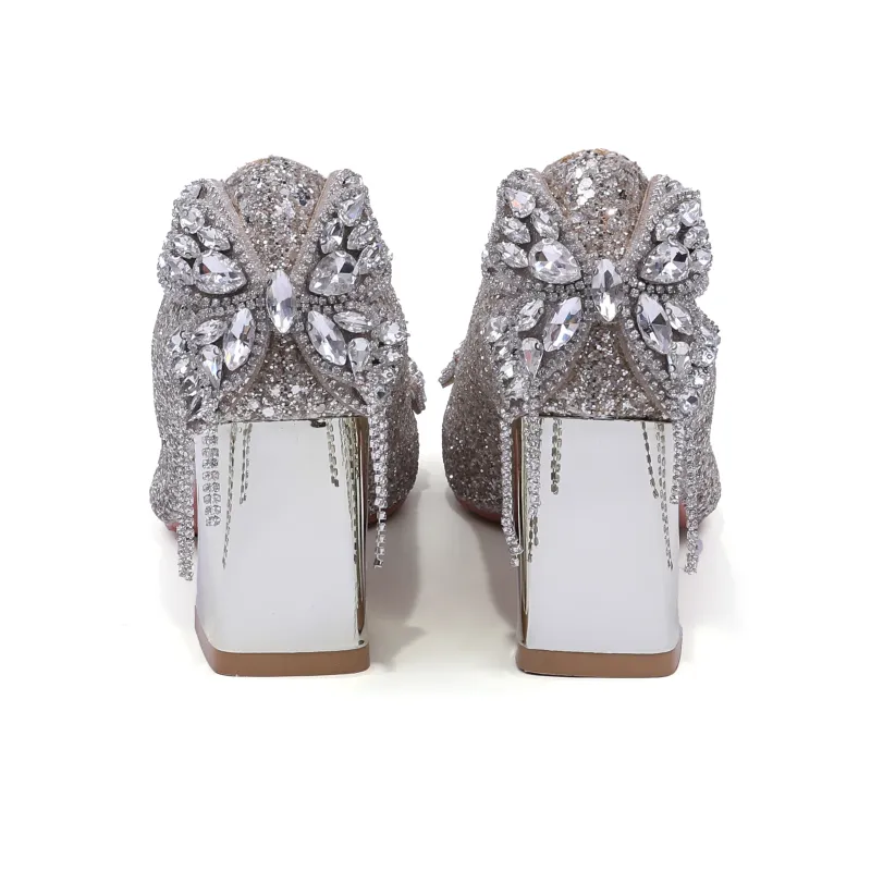Dawei's House Chunky Heel High Heels Women's-9