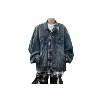 DJ.SPIRIT Denim Jacket Unisex Blue Gray