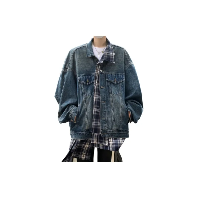 DJ.SPIRIT Denim Jacket Unisex Blue Gray-0